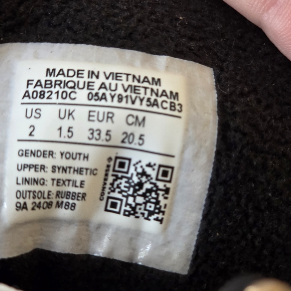 Converse Kids Sneakers in Gold and White - Picture 14 of 14